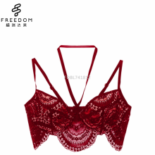 Chia gros et personnalisé sexy chaud femmes été élégant à long ligne sous-vêtements sexy crochet dentelle bretelles bretelles soutien-gorge